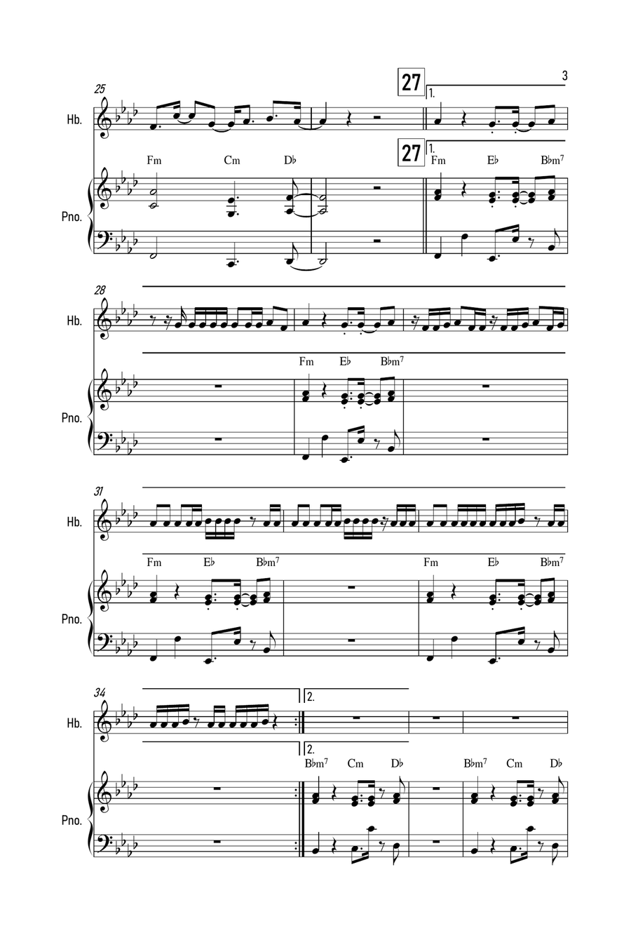 Snelle Maan Piano scores gallery preview page 3