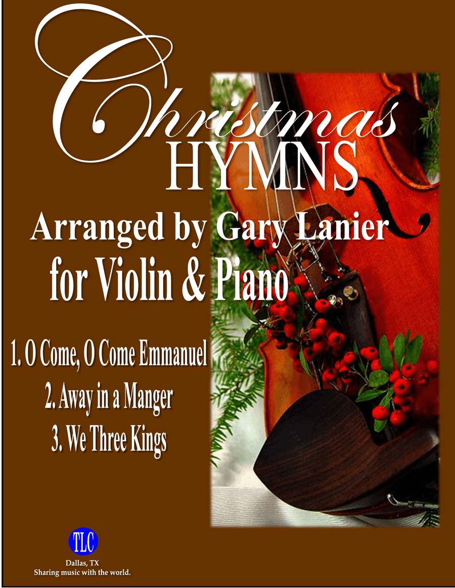 CHRISTMAS HYMNS for Violin and Piano (Includes Score & Parts) Violin Solo scores gallery preview page 1