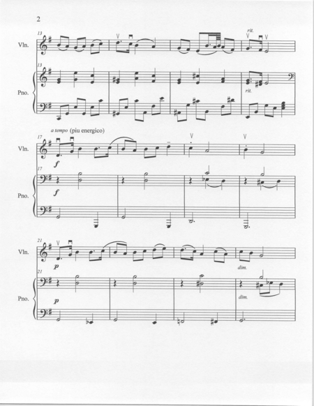 "Mazurka" by Nikolai Myaskovsky for Violin and Piano
