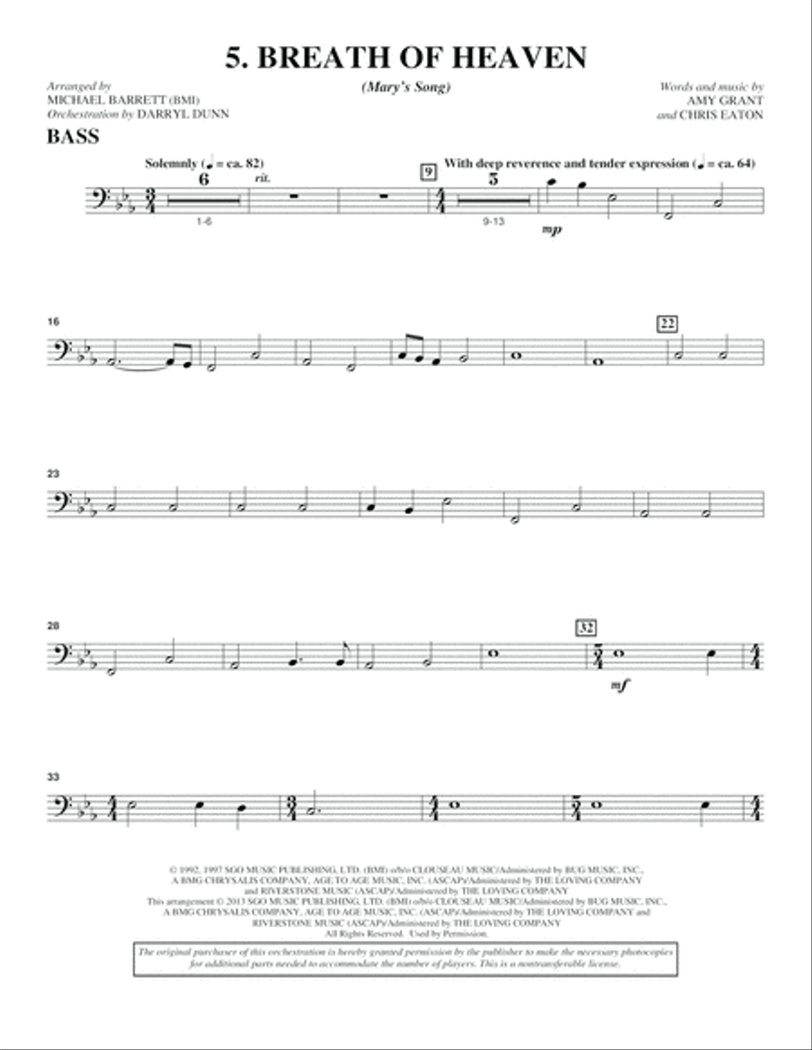 All Is Well - Bass All Is Well - Bass Choir scores gallery preview page 7