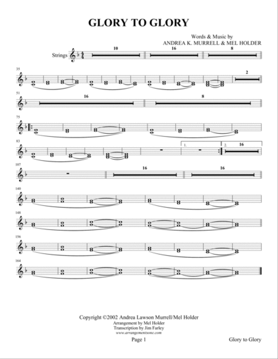 Glory to Glory Glory to Glory Piano, Vocal, Guitar scores gallery preview page 6