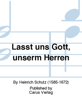 Book cover for Lasst uns Gott, unserm Herren