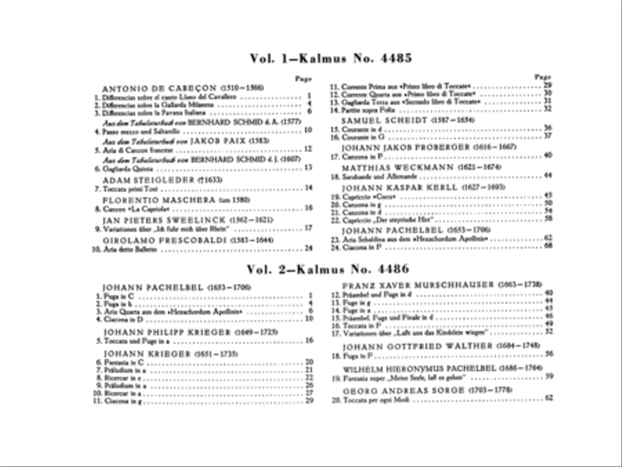 Organ Masters of the 16th and 17th Centuries, Volume 2 Organ scores gallery preview page 3