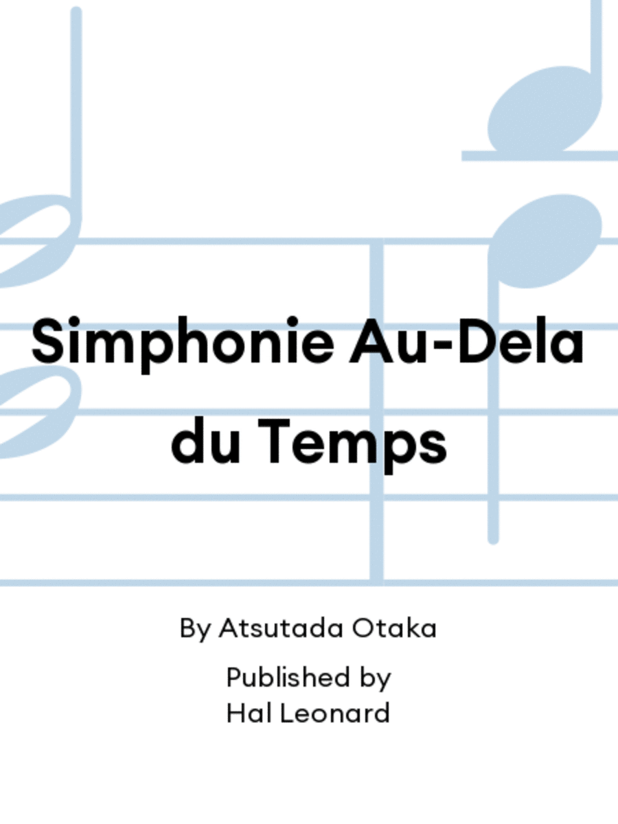 Simphonie Au-Dela du Temps Score scores gallery preview page 1