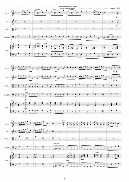 Vivaldi - Violin Concerto No.3 in G minor RV 318 Op.6 for Violin solo, Strings and Continuo image number null