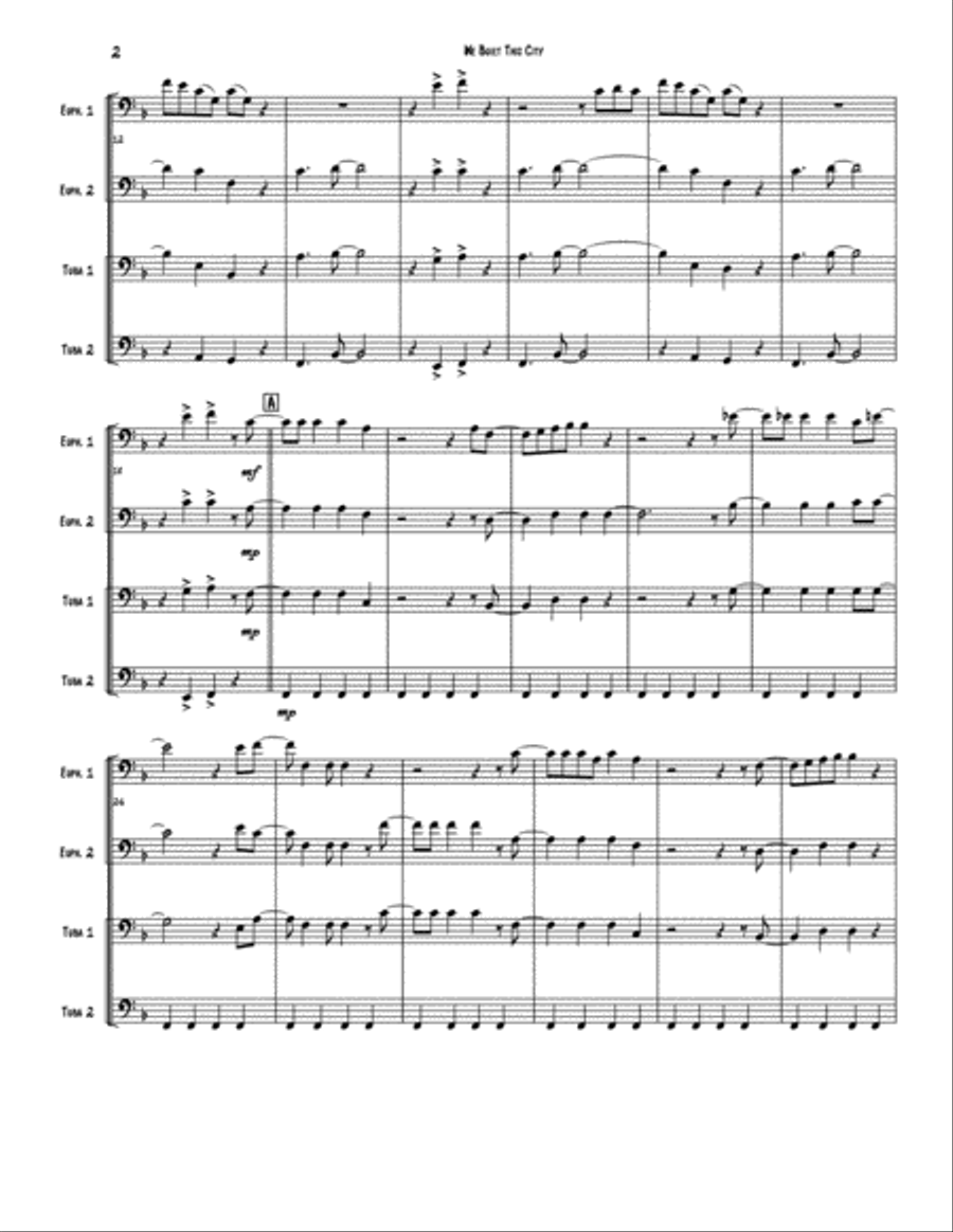 We Built This City We Built This City Brass Ensemble scores gallery preview page 2