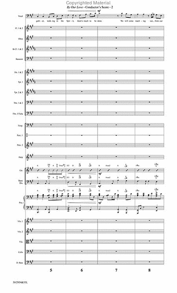 By Our Love - Orchestral Score and Parts