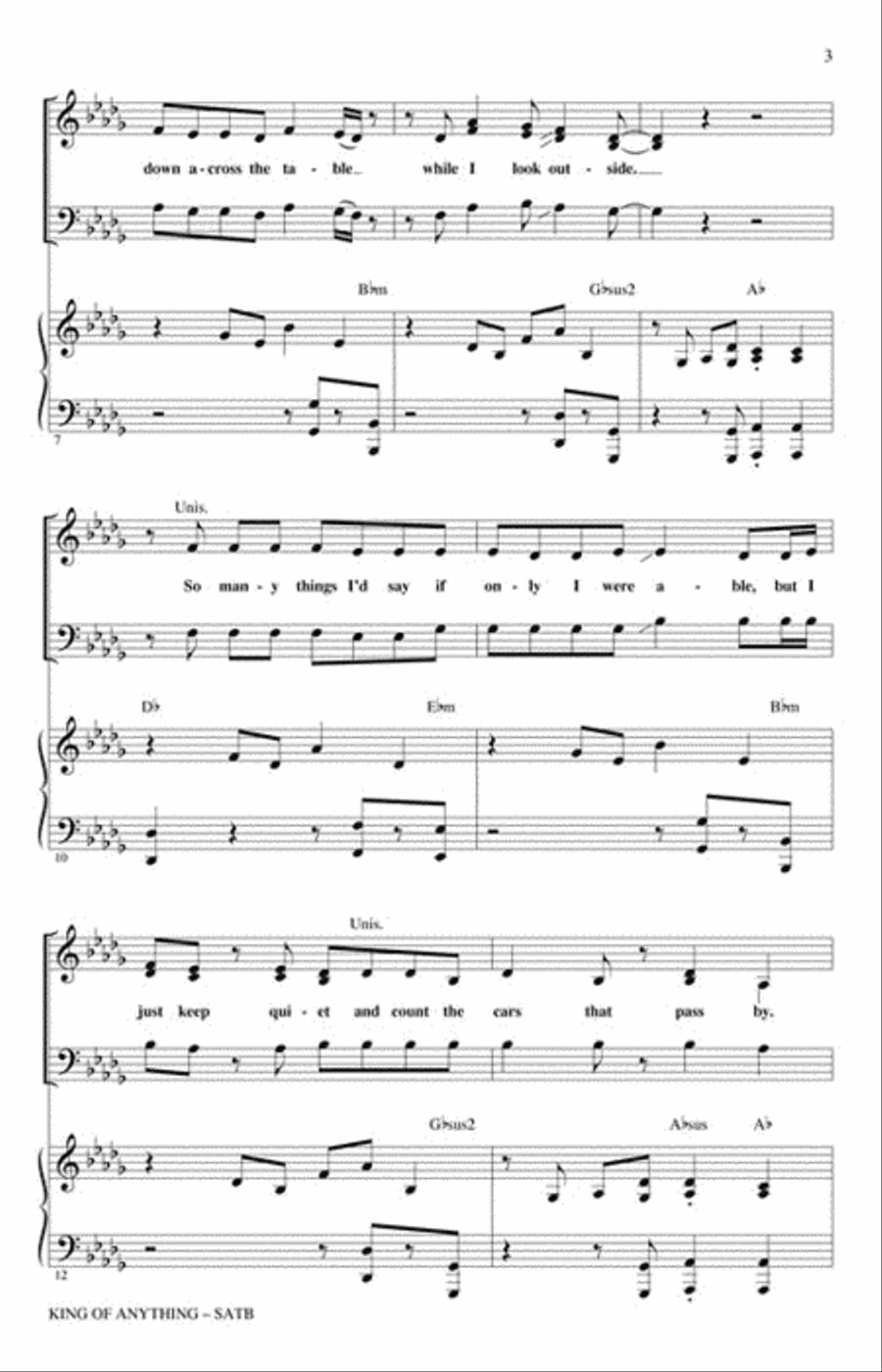 King of Anything King of Anything 4-Part scores gallery preview page 3