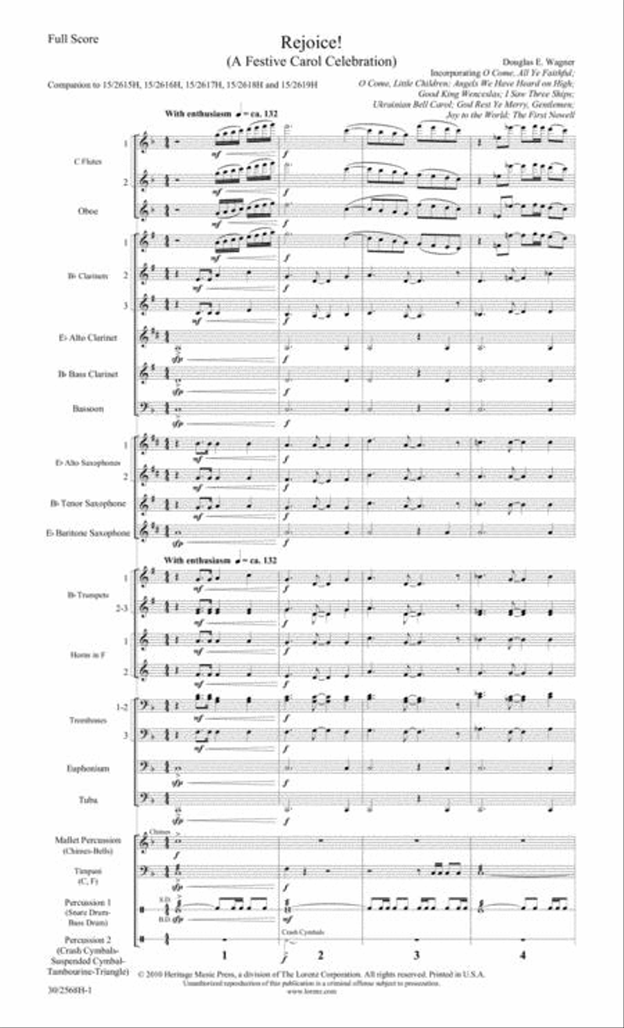 Rejoice! - Concert Band Score/Parts Concert Band scores gallery preview page 2