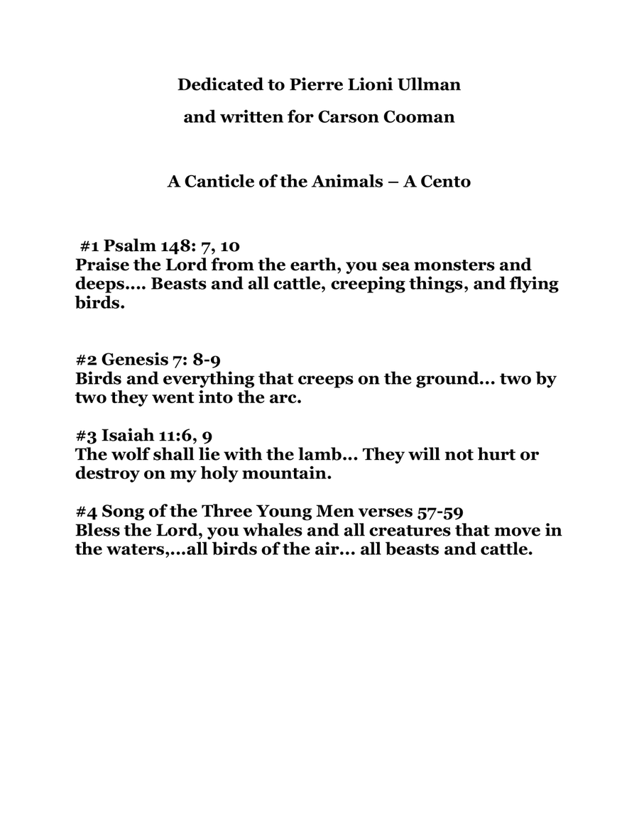Canticle of the Animals - A Cento Organ Solo scores gallery preview page 2