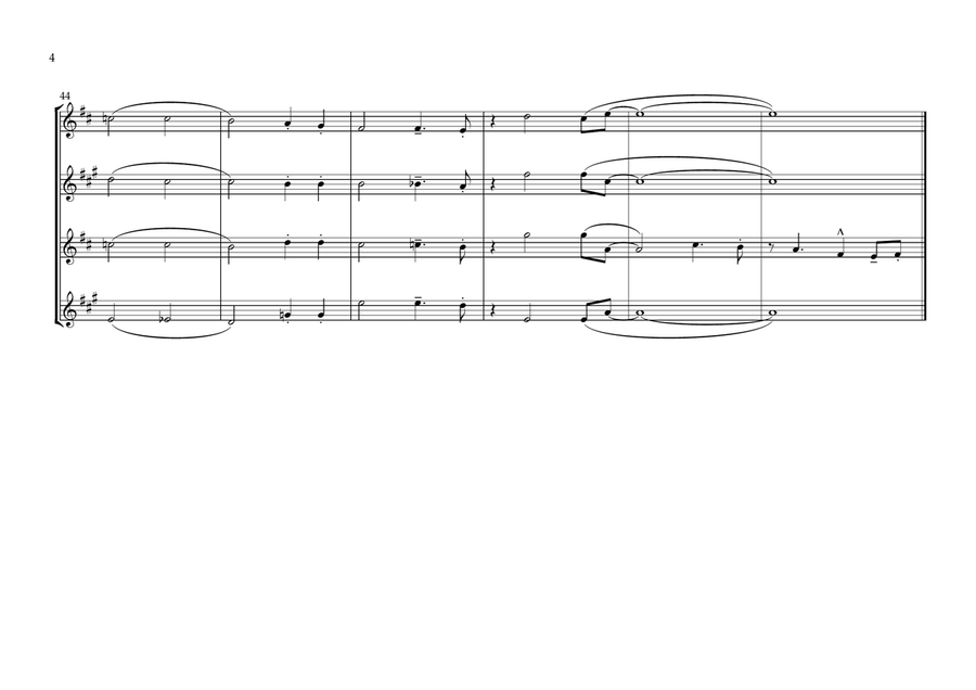 I Could Write A Book Saxophone Quartet scores gallery preview page 4