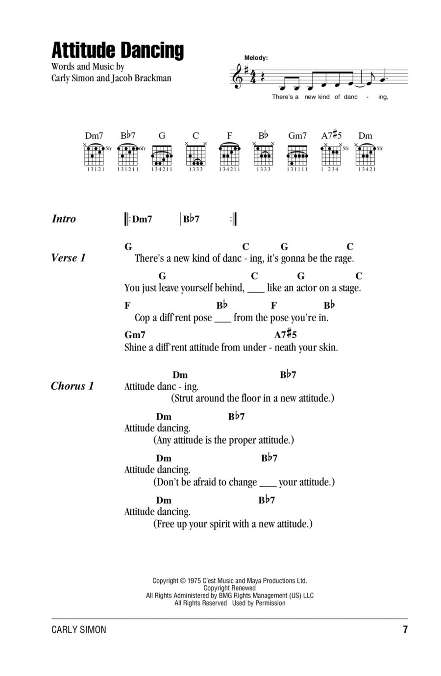 Attitude Dancing Acoustic Guitar scores gallery preview page 1