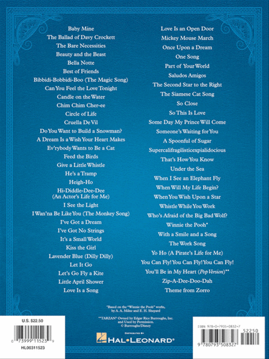 The Disney Collection – 3rd Edition Piano, Vocal, Guitar scores gallery preview page 6