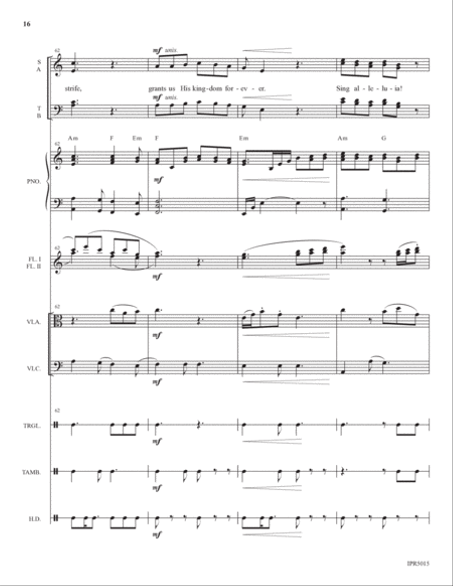 An Advent Awakening - Full Score Choir scores gallery preview page 16