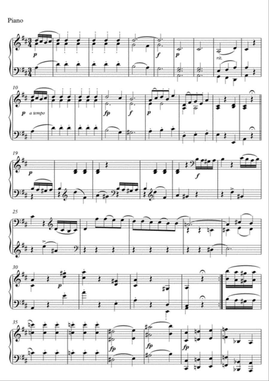 Minuet K575 Mozart Cello Piano duet Cello Solo scores gallery preview page 6