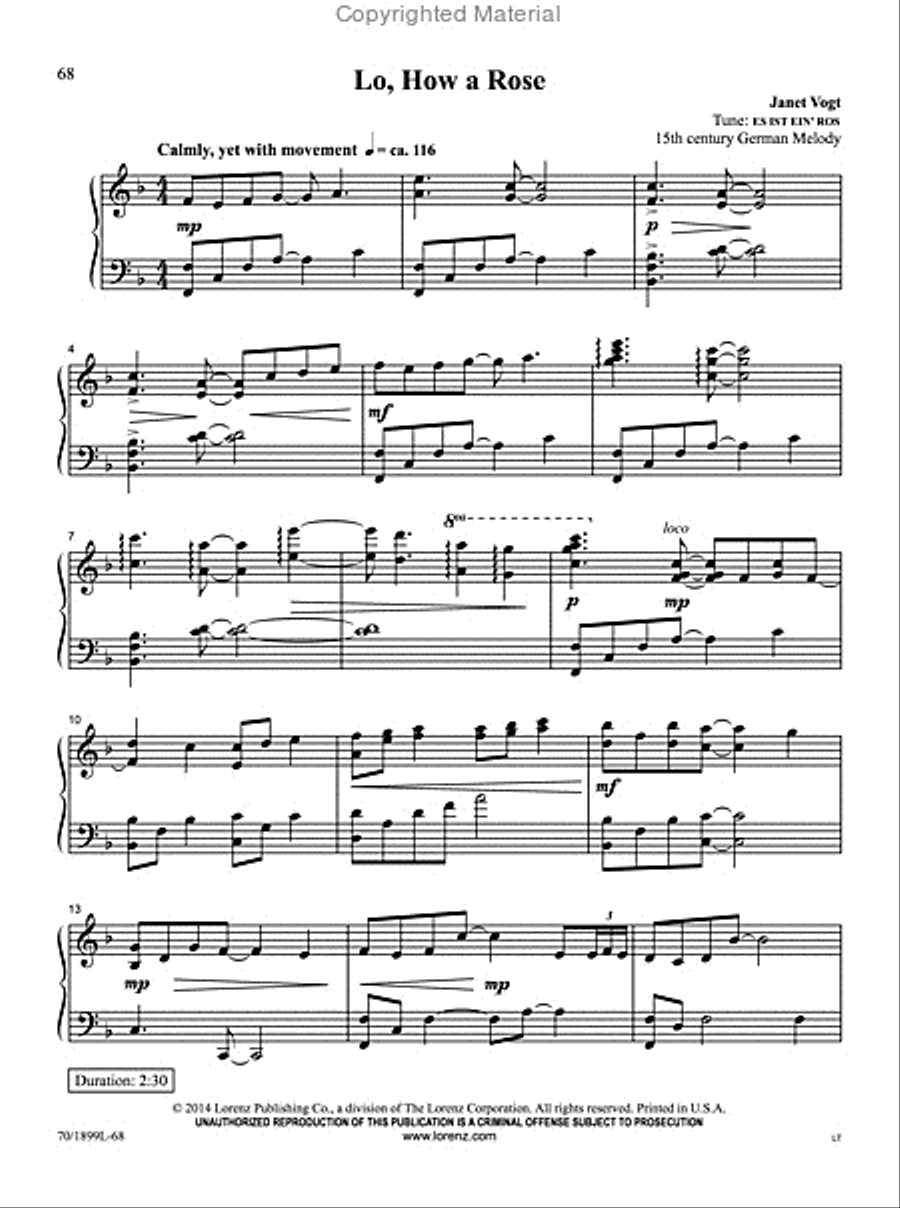Carols A to Z Piano Solo scores gallery preview page 4