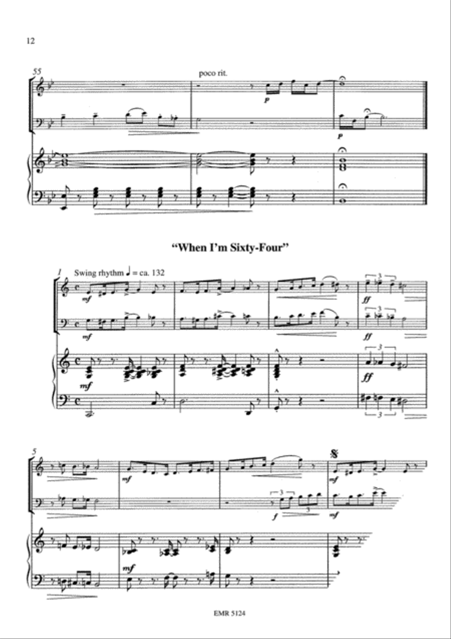 The Beatles Volume 3 Brass Ensemble scores gallery preview page 10