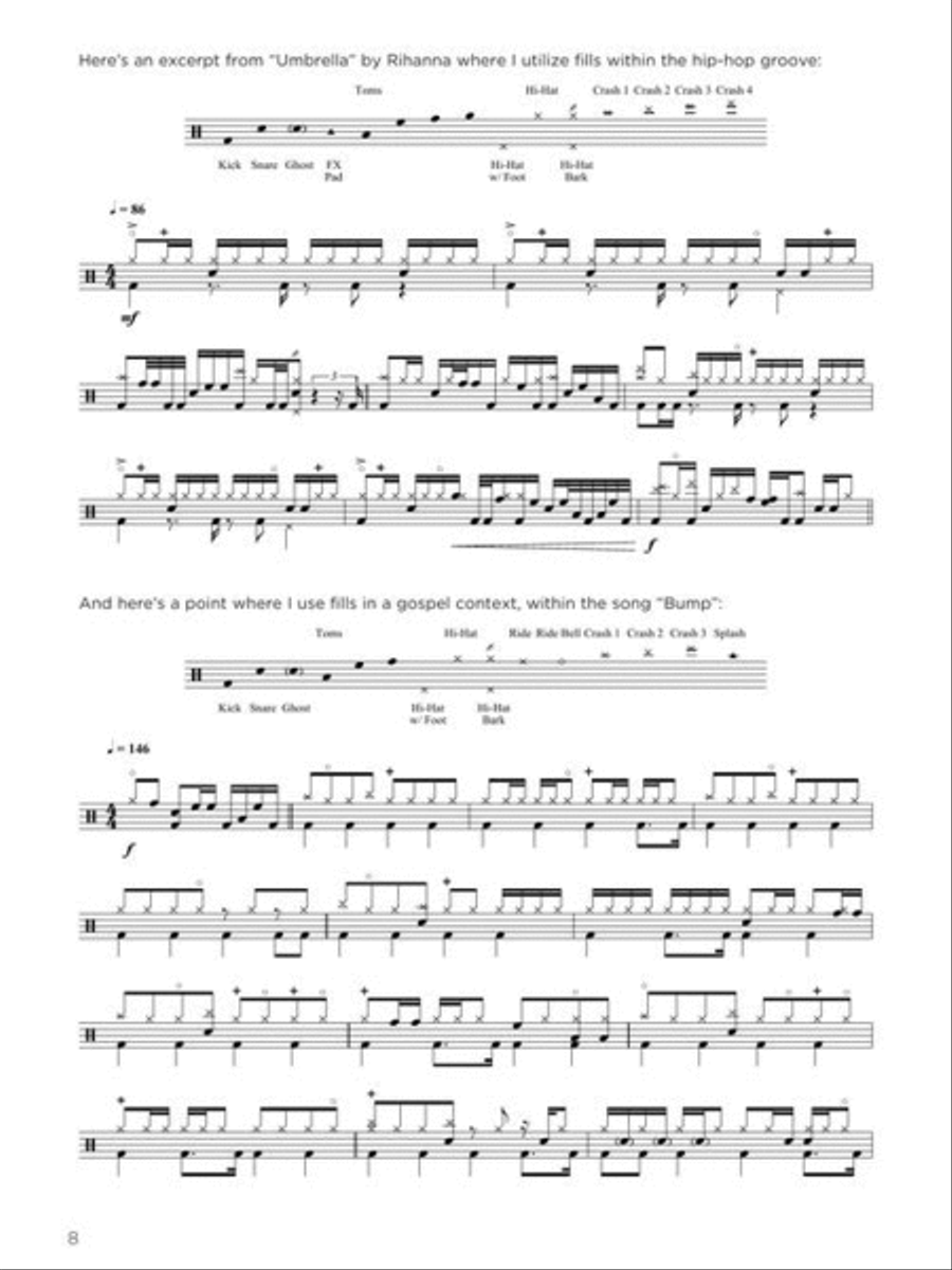 Pop, R&B and Gospel Drumming Drums scores gallery preview page 7