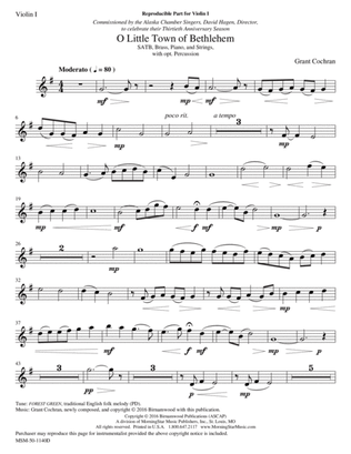 O Little Town of Bethlehem (Strings/Percussion Parts) (Downloadable)
