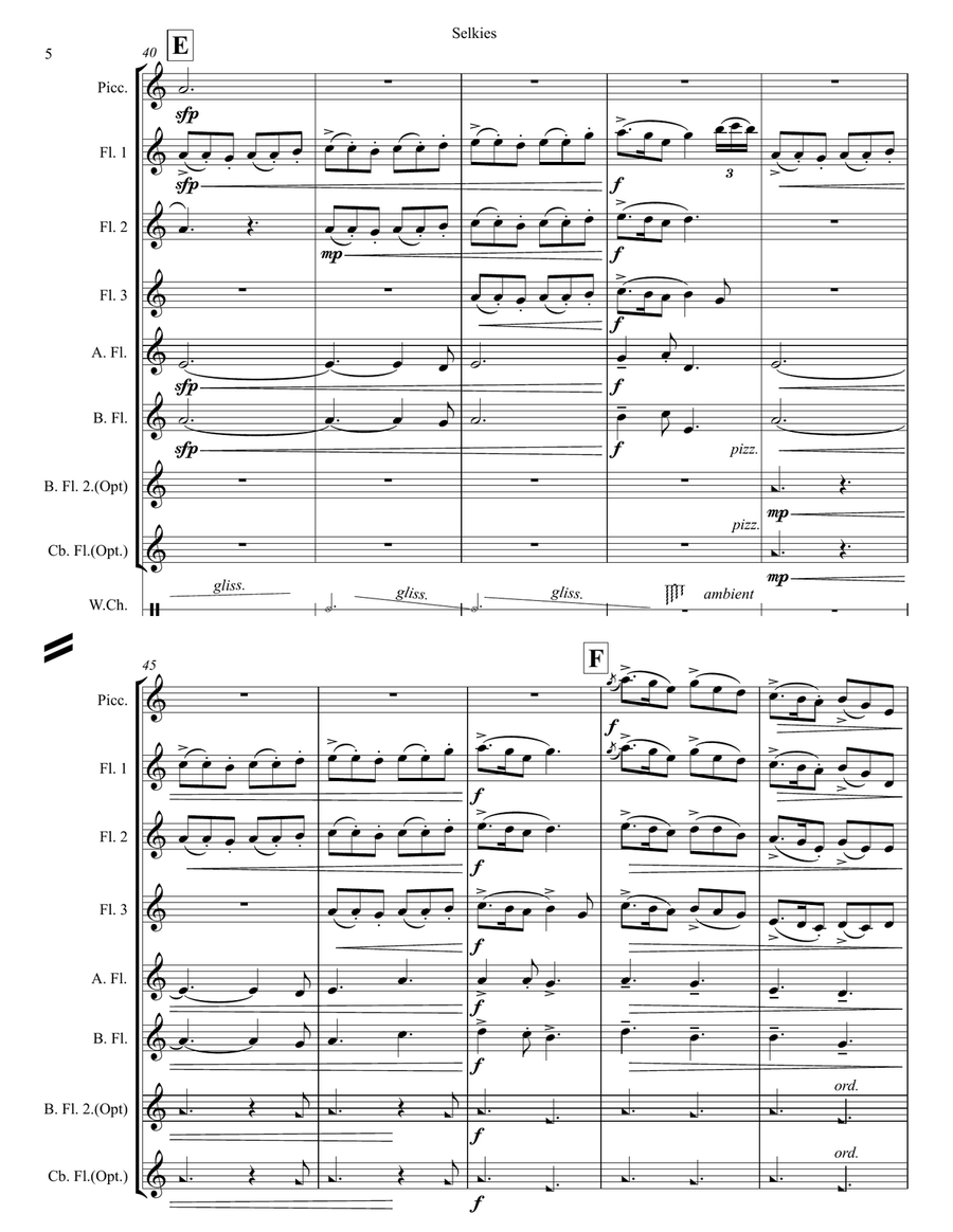 Selkies Flute Choir scores gallery preview page 6