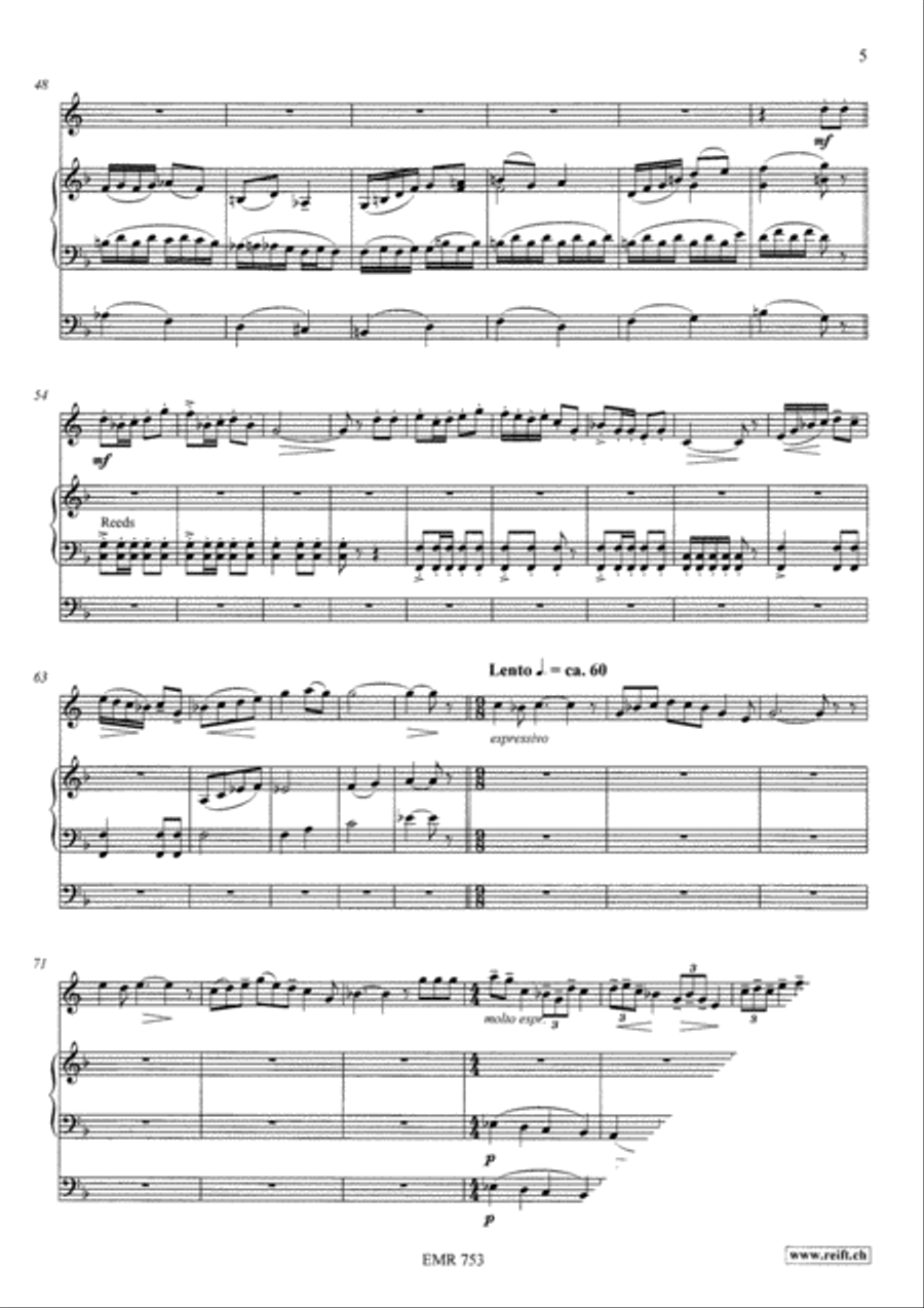 Andante and Humoresque Andante and Humoresque Organ scores gallery preview page 5
