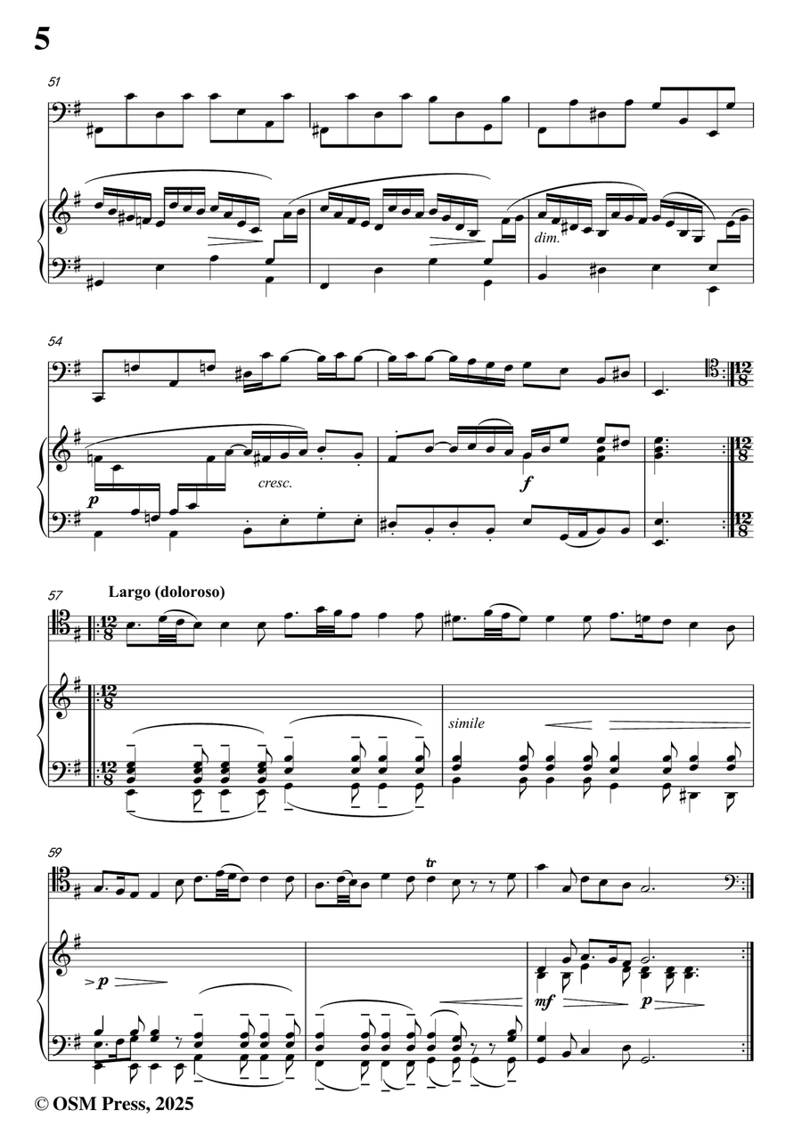 Vivaldi-Sonata No.5,in e minor,Op.14 No.5;RV 40 Piano scores gallery preview page 6