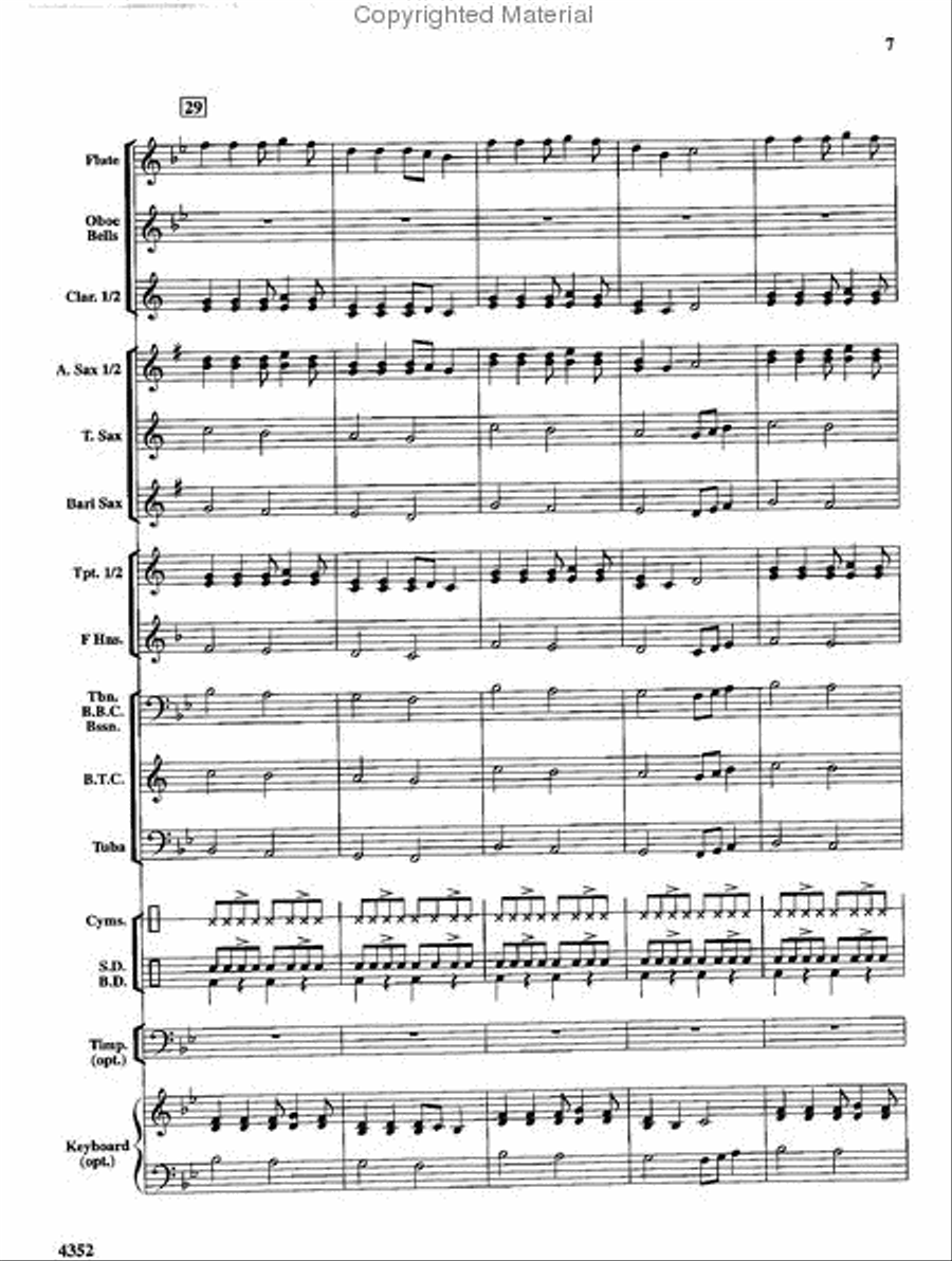 Hometown Hoedown Concert Band scores gallery preview page 8