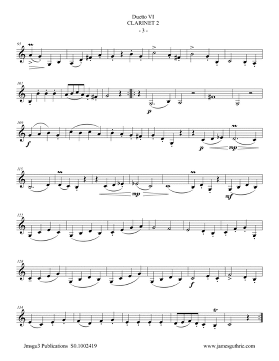 Stamitz: Duet Op. 27 No. 6 for Clarinet Duo image number null