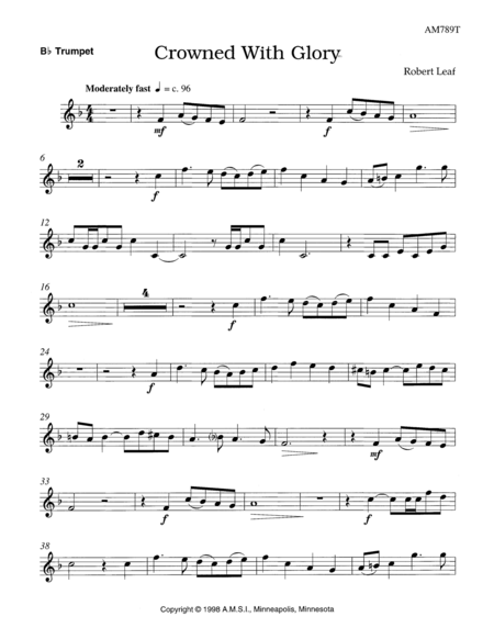 Crowned With Glory - Score and Trumpet Part