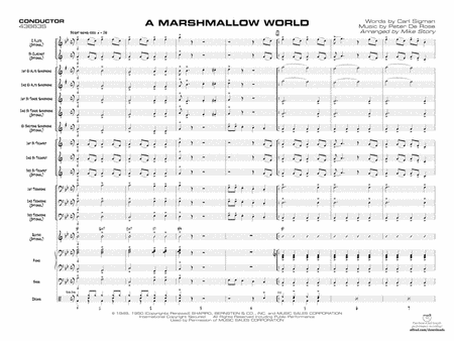 A Marshmallow World: Score