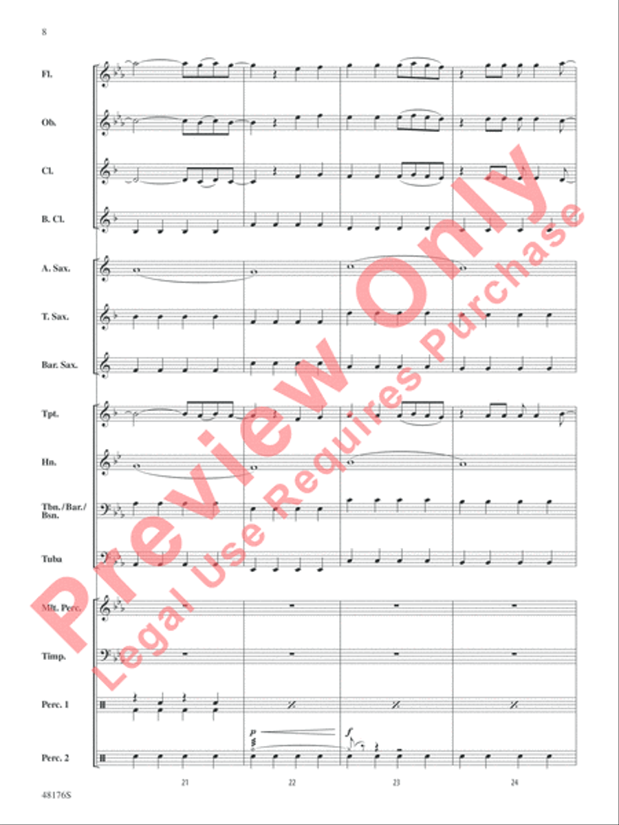 It's Raining Tacos Concert Band scores gallery preview page 9