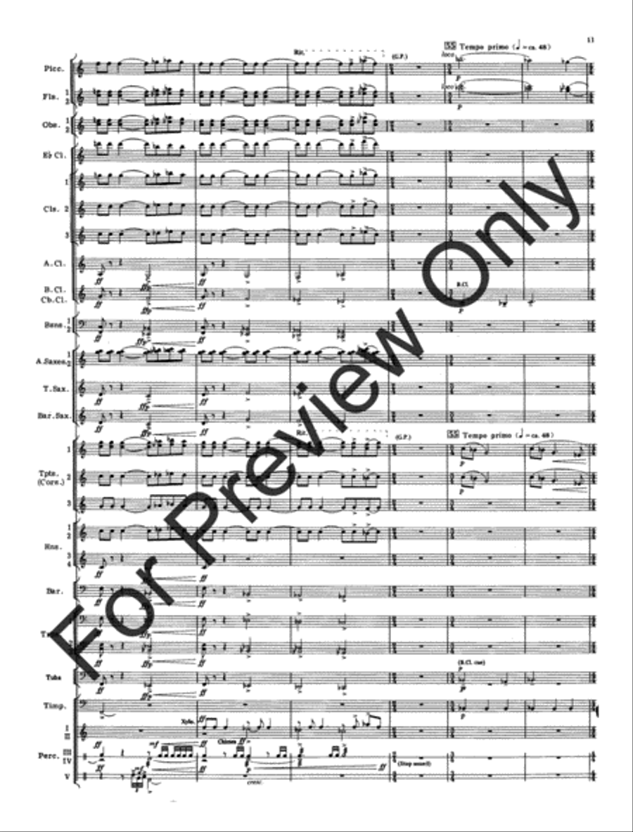Cantique and Festival (Score) Concert Band scores gallery preview page 14