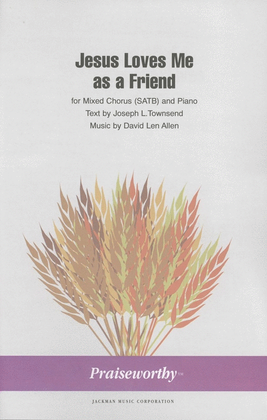 Book cover for Jesus Loves Me as a Friend - SATB