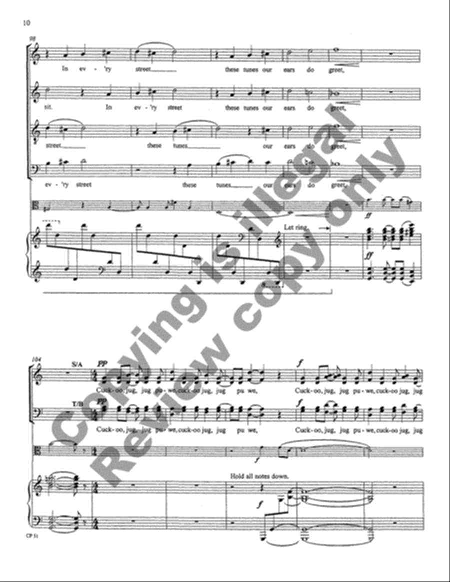 A Song, A Prayer, A Voyage 4-Part scores gallery preview page 10