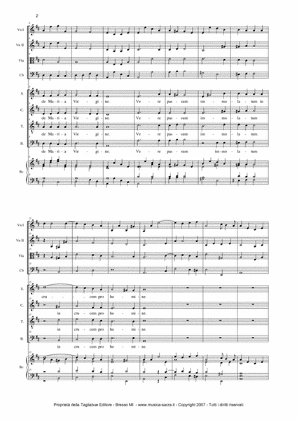 AVE VERUM - W.A. Mozart - For Choir and Orchestra - FULL SCORE image number null