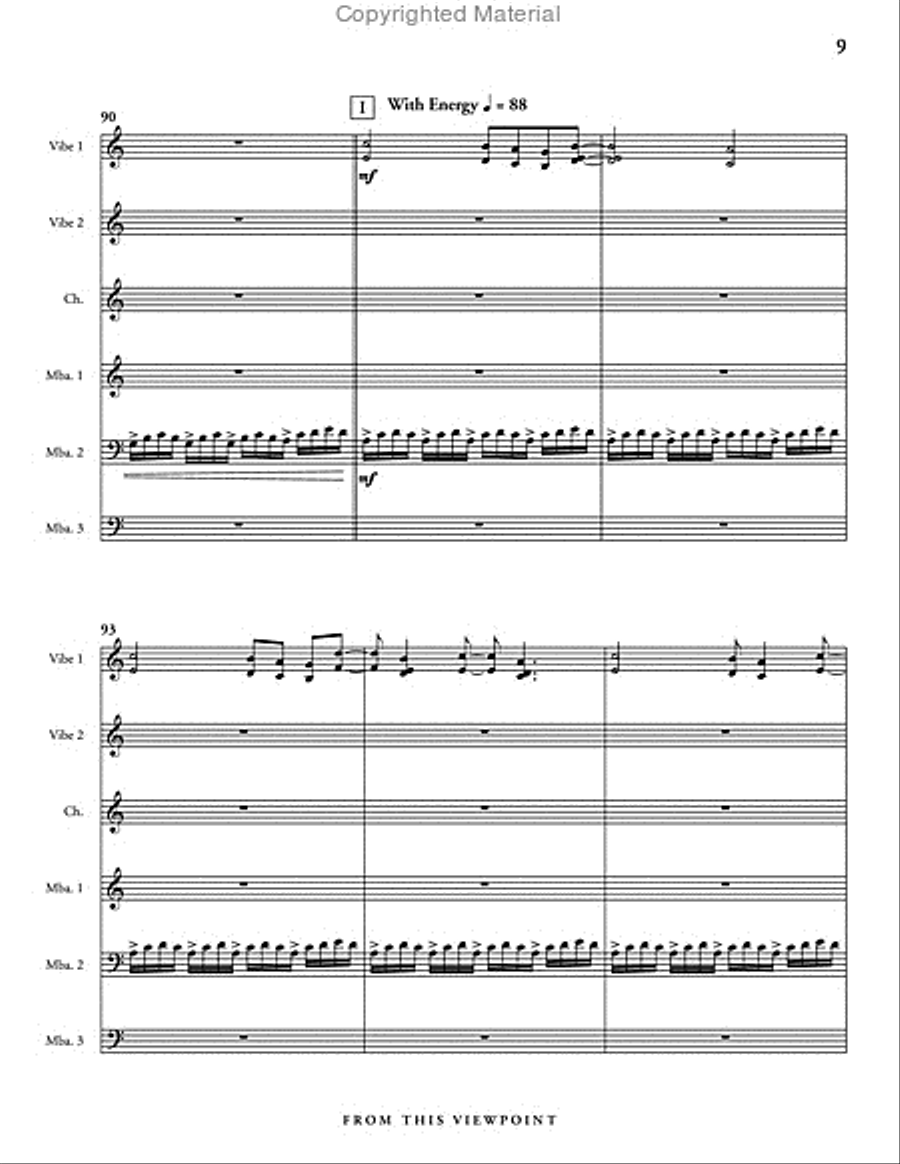 From this Viewpoint Percussion Ensemble scores gallery preview page 10