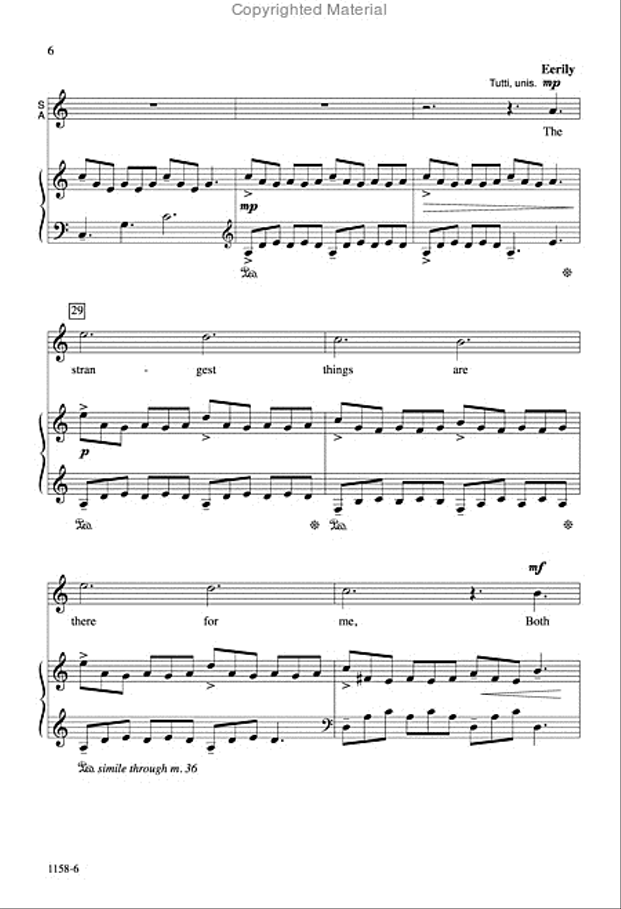 The Land of Nod - SA Octavo SA scores gallery preview page 5