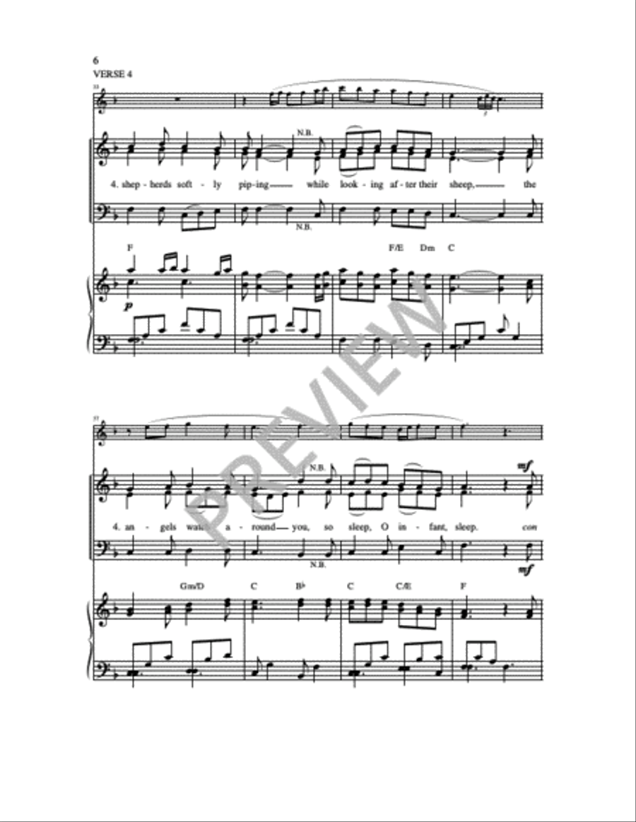 You Come Down From the Heavens 4-Part scores gallery preview page 4
