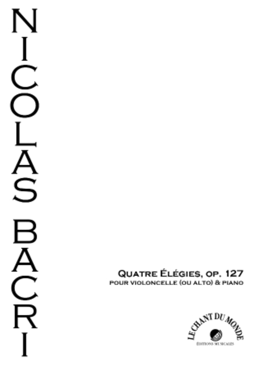 Quatre Elegies, Op. 127 Cello scores gallery preview page 1