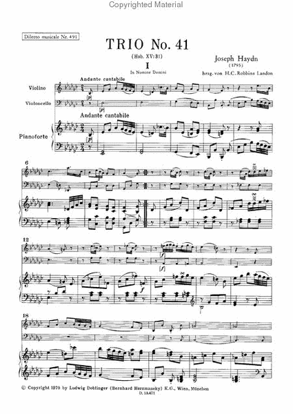 Klaviertrio Nr. 41 es-moll