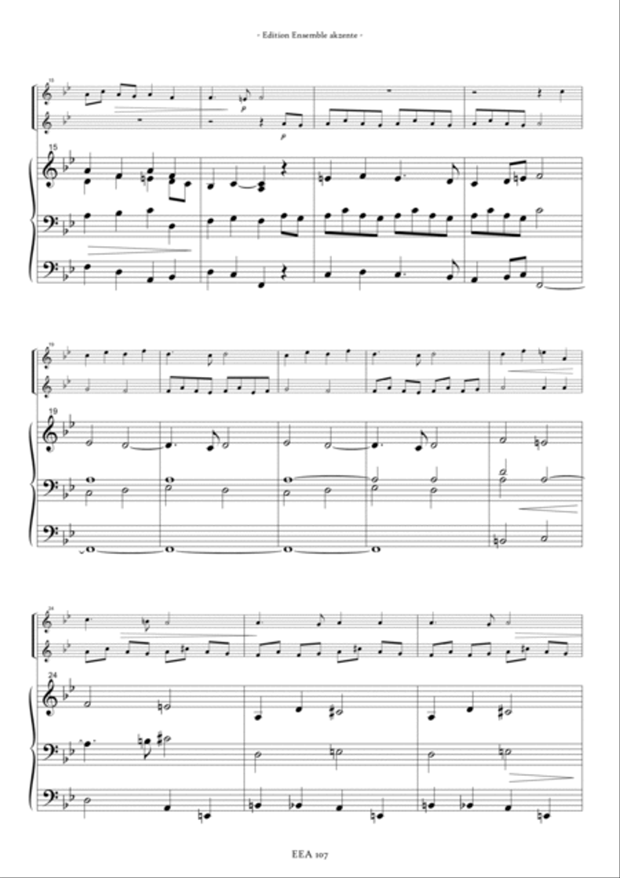 Pie Jesu Domine from "Requiem" op.48 - arrangement for two trumpets and organ image number null