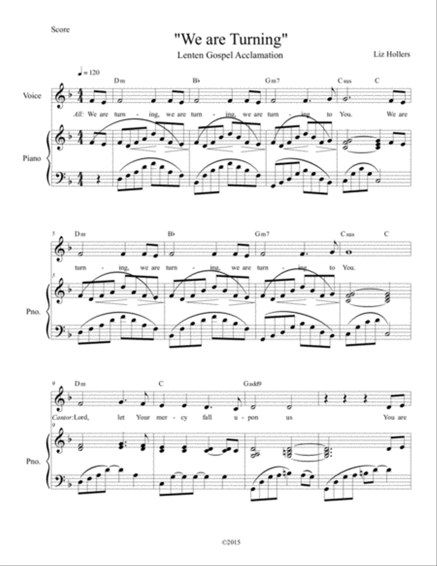 We are Turning We are Turning Voice Solo scores gallery preview page 1