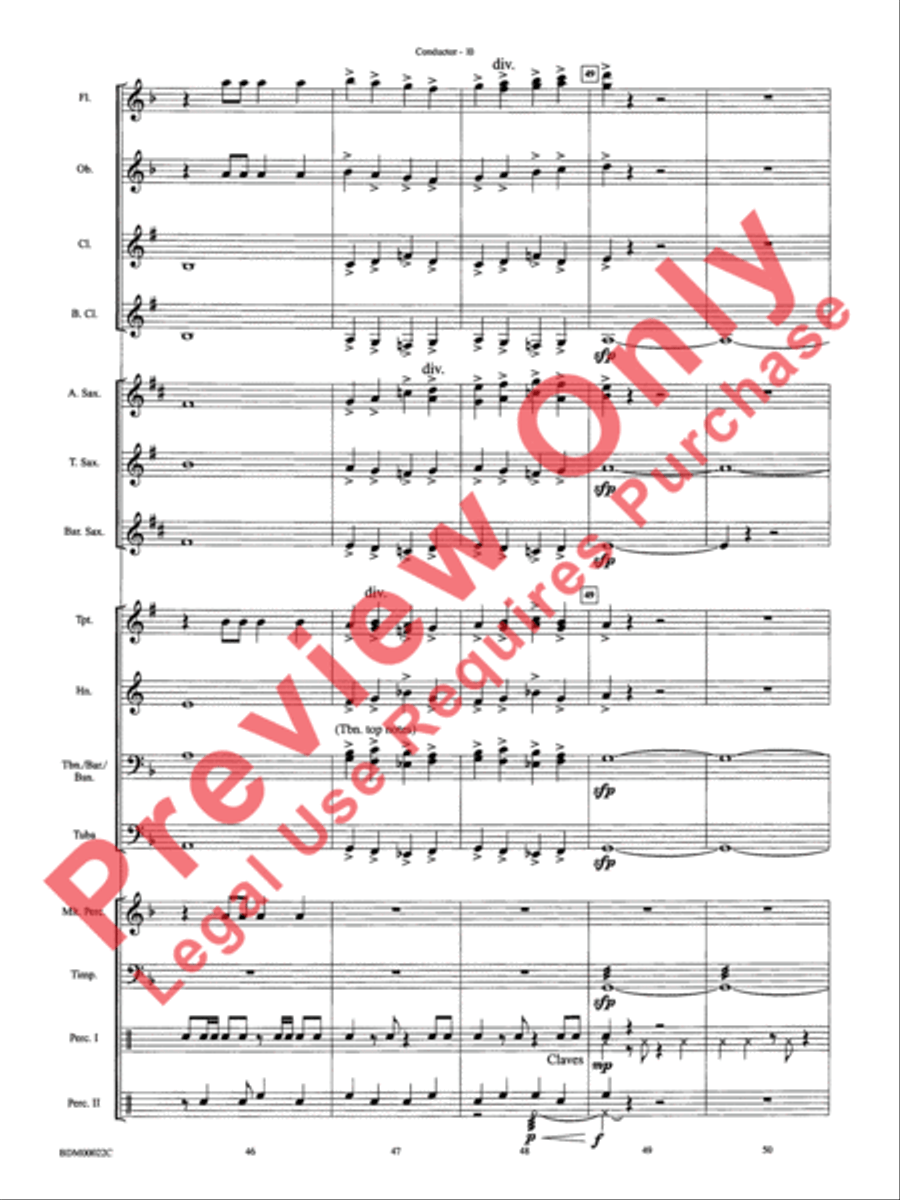 Ancient Moon Concert Band scores gallery preview page 13