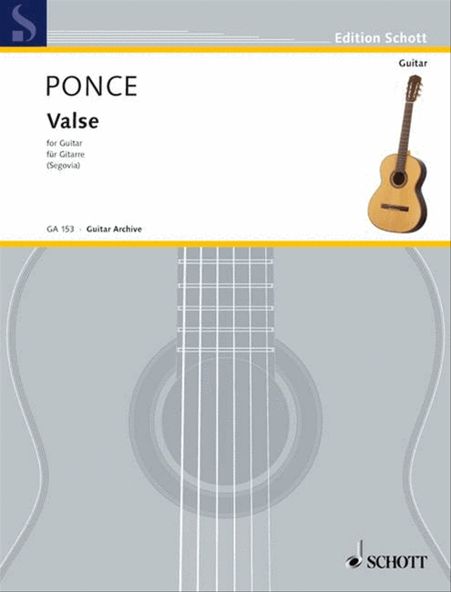 Valse Classical Guitar scores gallery preview page 1