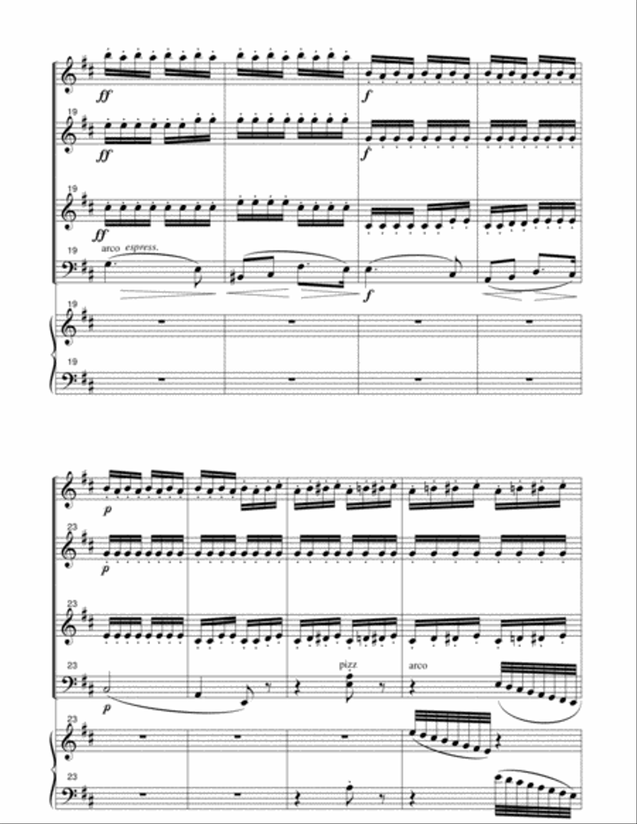Danza de los mirlitones del ballet Cascanueces para flauta, oboe, violin, cello y piano Small Ensemble scores gallery preview page 5