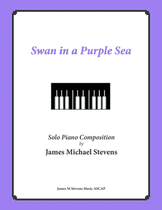 Book cover for Swan in a Purple Sea (Romantic Piano)