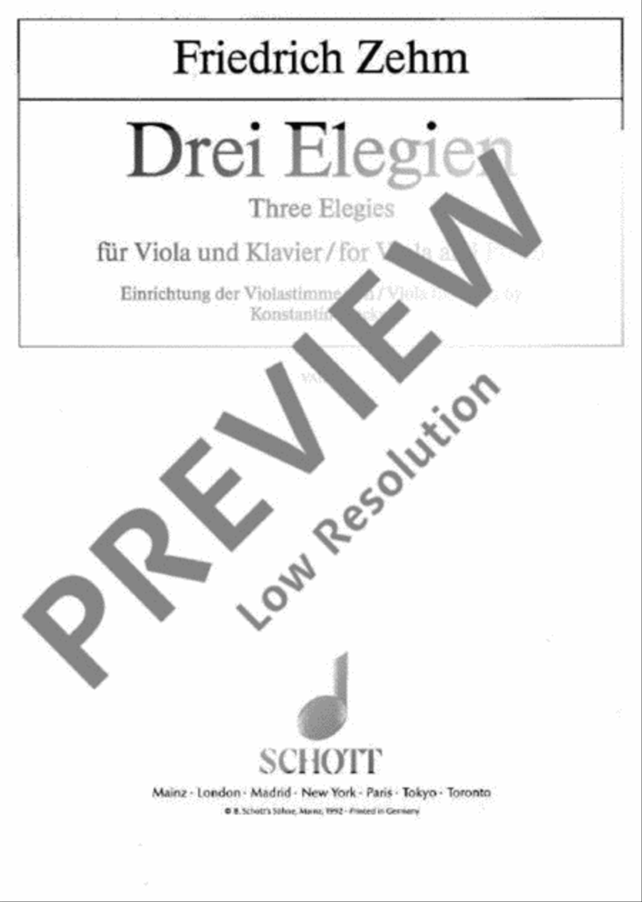 Three Elegies Three Elegies Piano Accompaniment scores gallery preview page 2