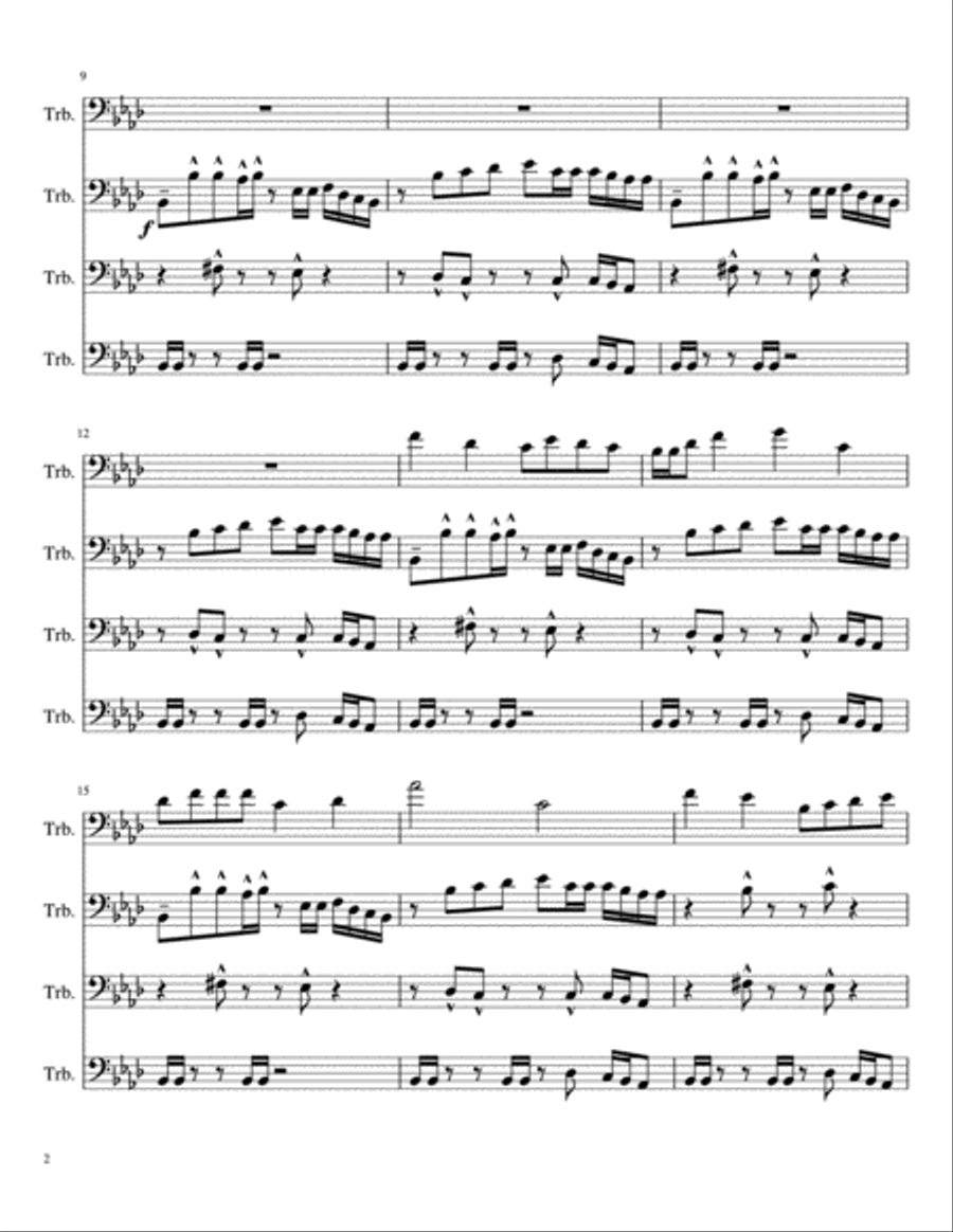 32-Bit Pixel 32-Bit Pixel Brass Ensemble scores gallery preview page 2