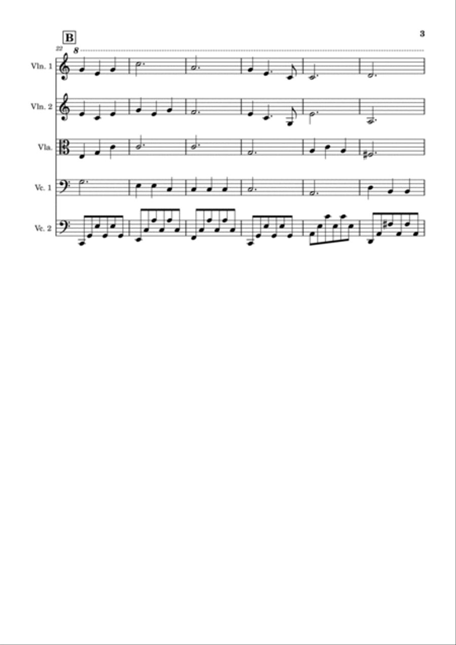 Morning Has Broken Morning Has Broken String Quintet scores gallery preview page 3
