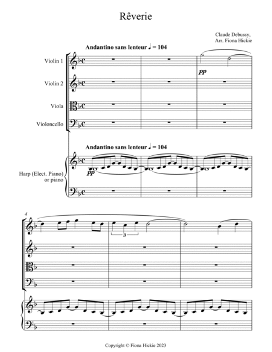 Rêverie Piano Quintet scores gallery preview page 2